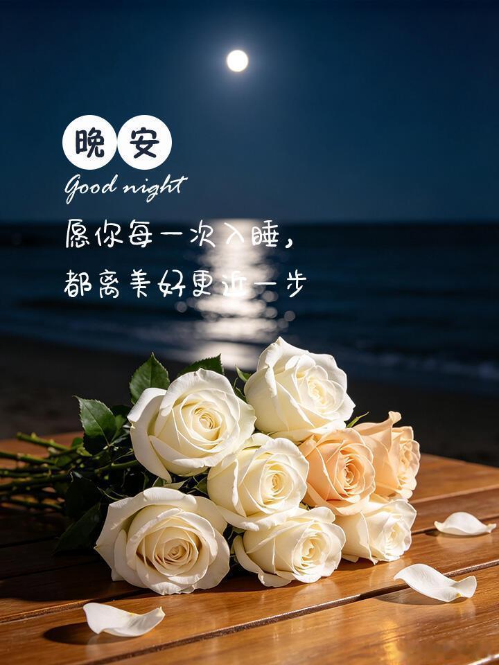 晚安 夜色悄悄温柔了整座人间，喧嚣落幕，风尘归静。奔波忙碌的一天就此收尾，不必纠