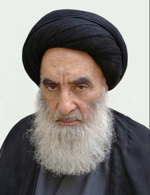 突发新闻：终于来了，世界上最有影响力的什叶派教士之一，大阿亚图拉阿里·西斯塔尼发