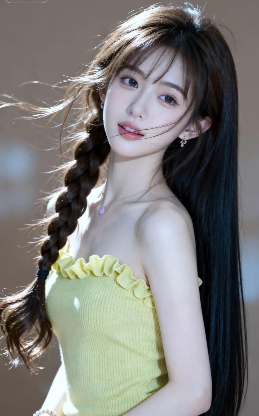 阳光下的少女，温柔又迷人