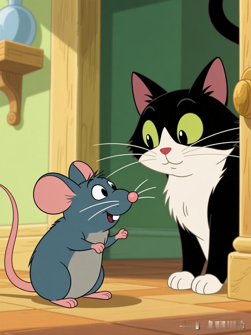 都说老鼠和猫是天敌，但其实它们曾经是非常要好的朋友。传说玉帝要开上肖大会排生肖，