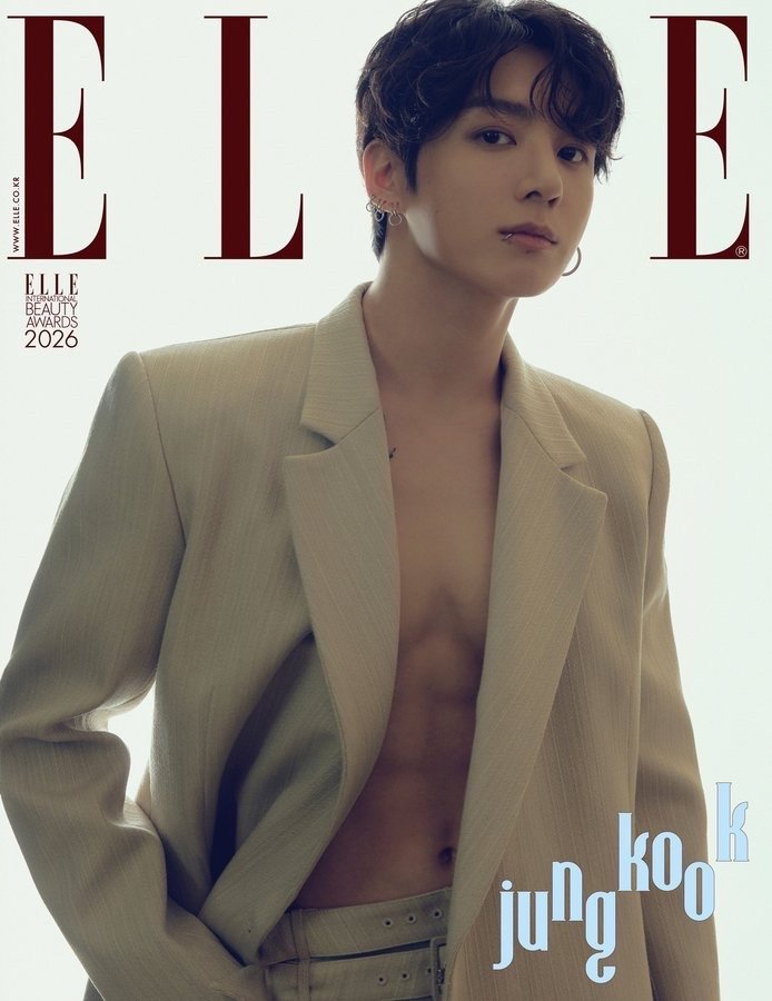 田柾国 x CHANEL BEAUTY《ELLE》1月刊封面公开 