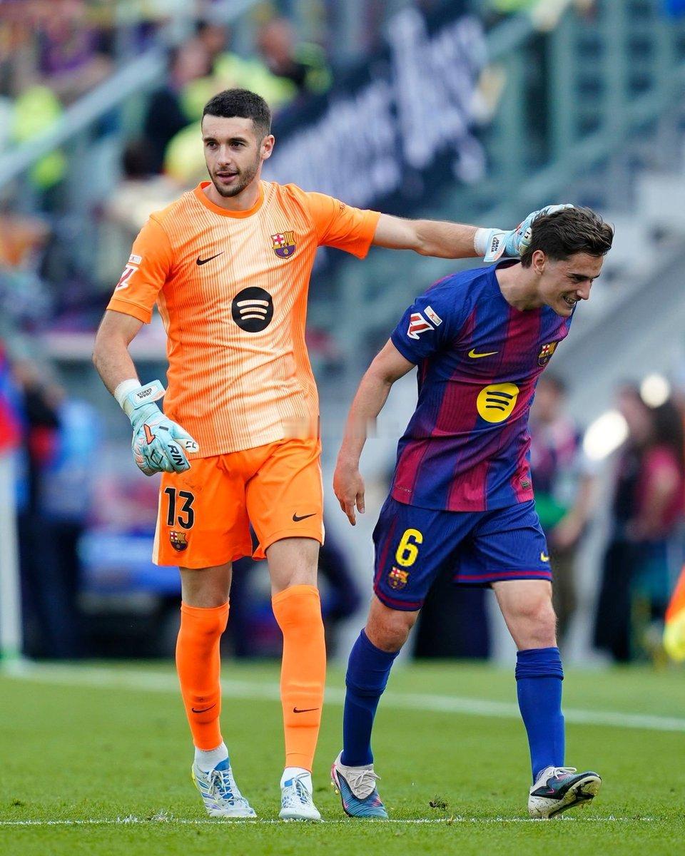 巴萨4比1西班牙人Joan Garcia & Gavi 