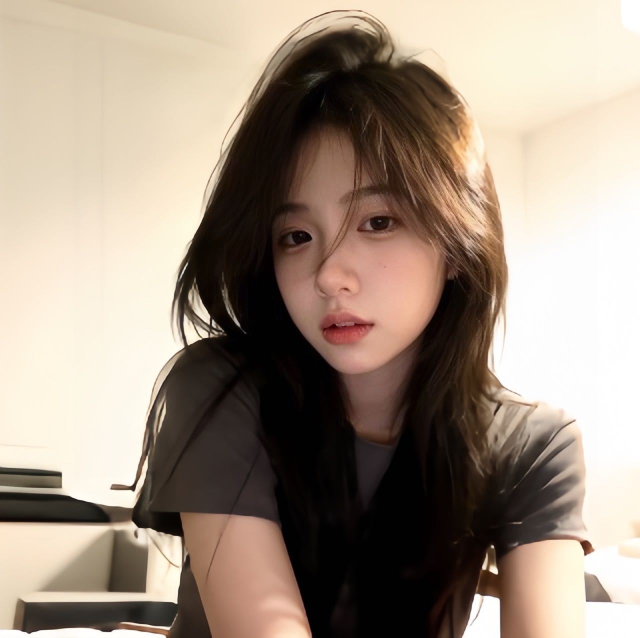 𝙒𝙚𝘾𝙝𝙖𝙩 棕色系女头🤎｜小众女头｜高清女头｜氛围感女头｜背景图