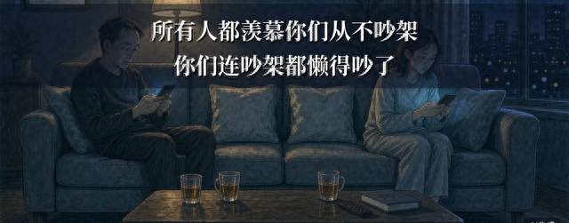 所有人都羡慕你们从来不吵架，只有你知道，你们连吵架都懒得吵了