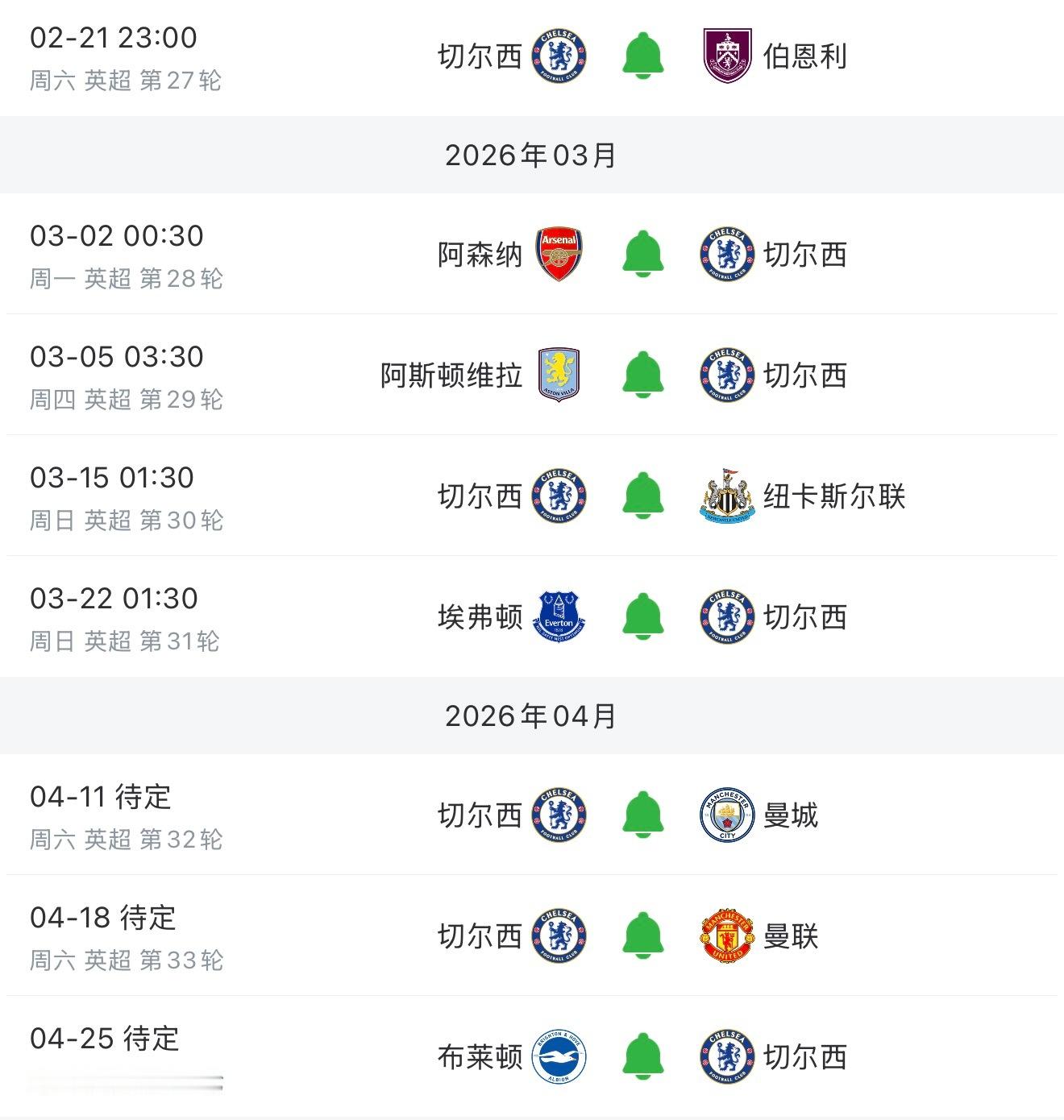 随后联赛对阵 能否连胜 