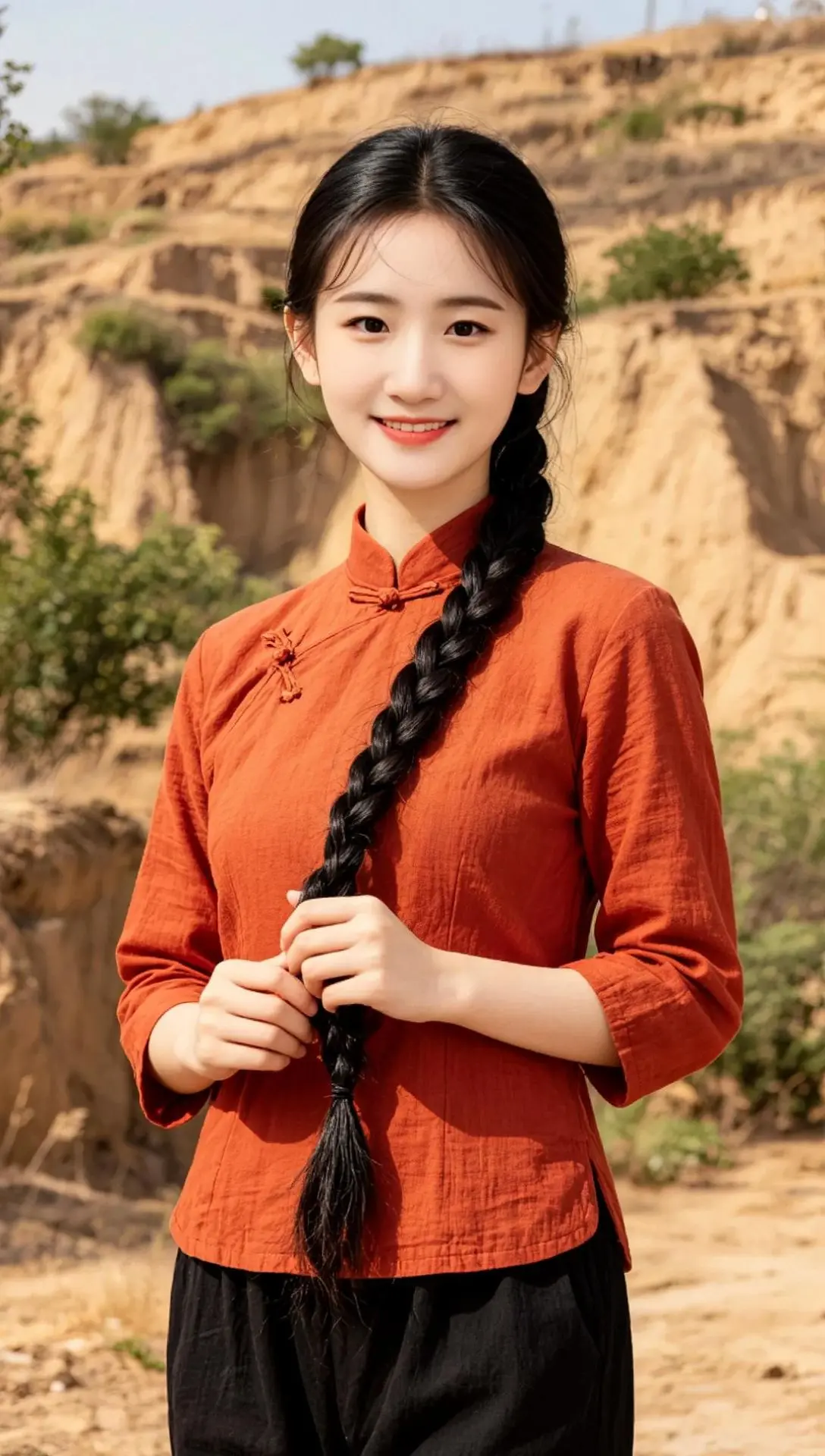 AI陕北乡村少女 ai创作全新升级