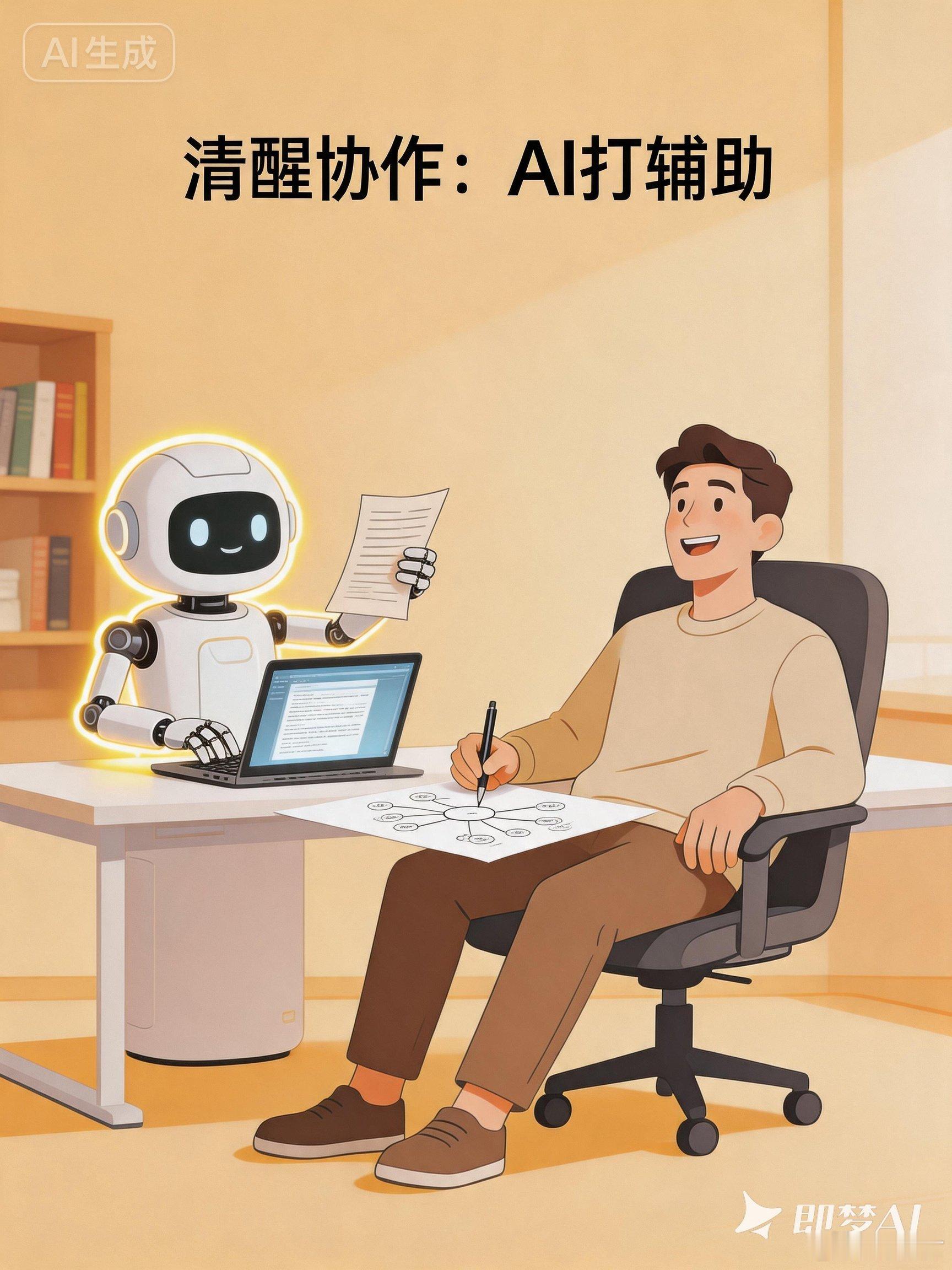 AI时代来临，如何正确看待AI呢？和大伙唠几句：一开始很多人把AI当成脑力外挂，