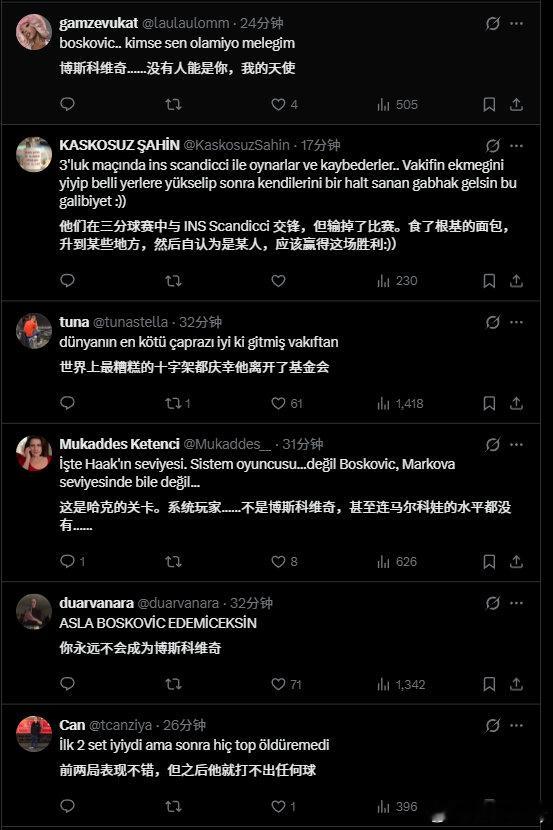 外网球迷对于哈克今晚表现的评论！科内利亚诺无缘欧冠决赛朱婷  科内利亚诺2比3瓦