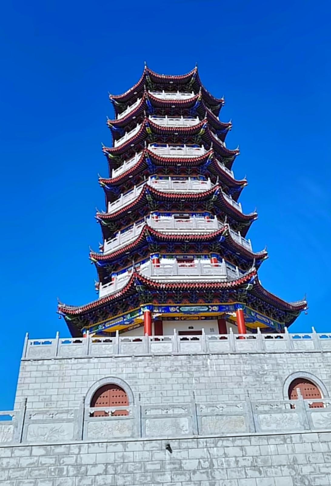 分享一张最近随手拍的照片汝阳县云梦山文峰塔助力学子高考