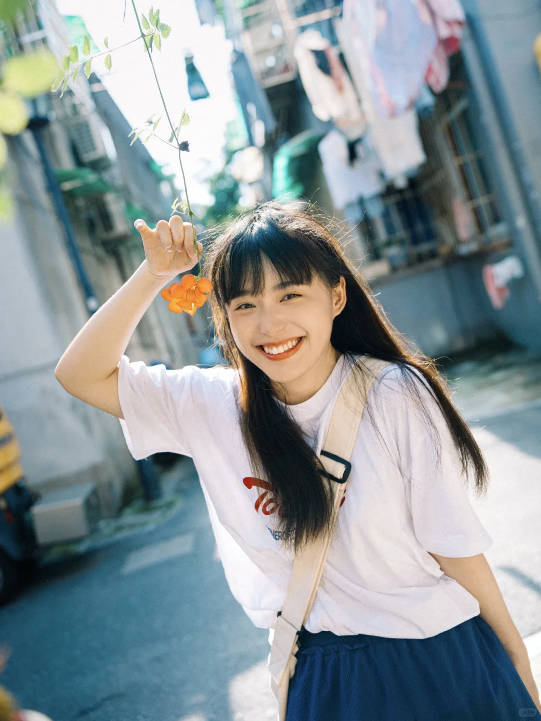 夏日笑颜，氛围感仿胶片写真