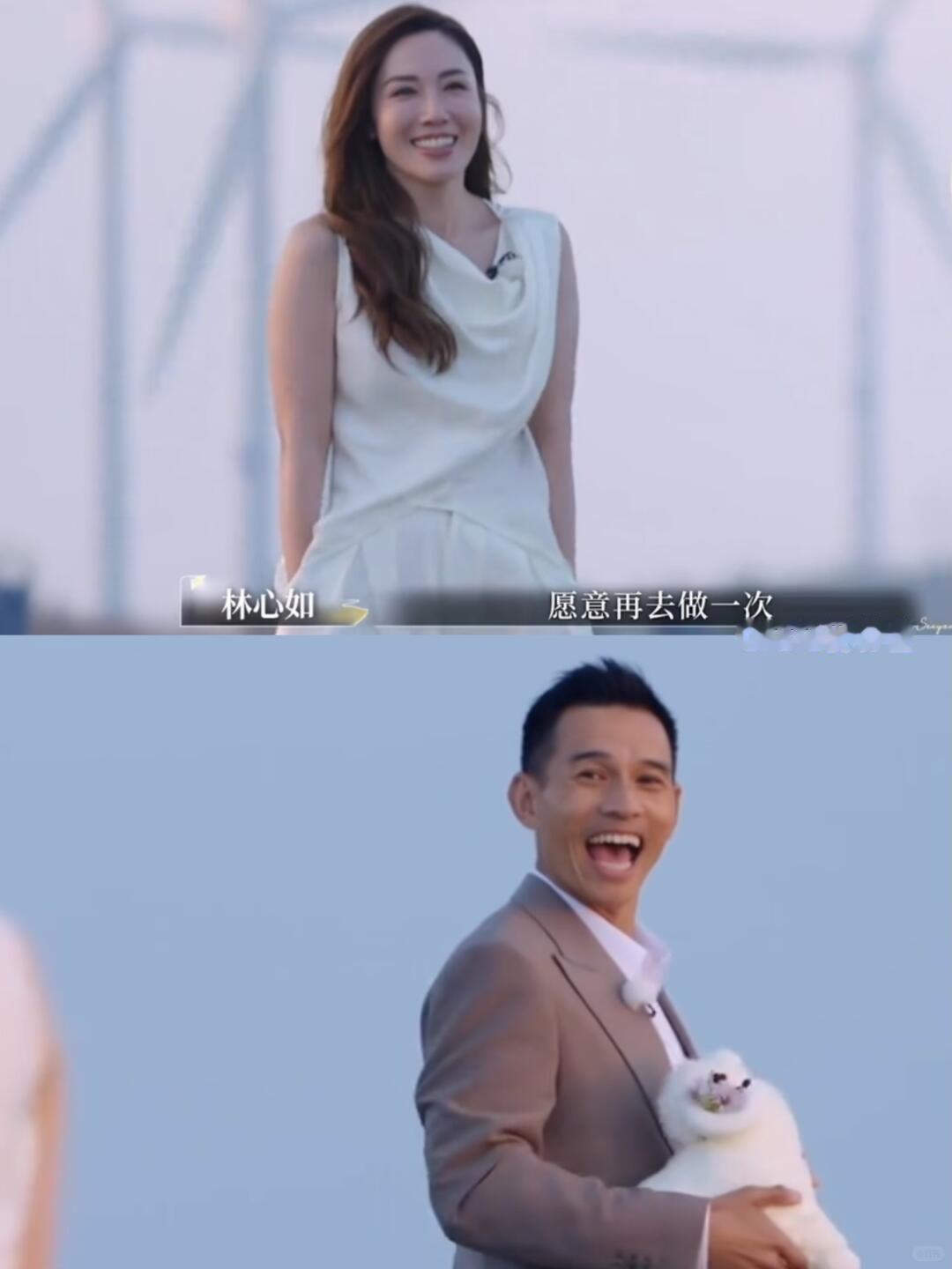 李施嬅坚定下车靠，
观察室里胡彦斌急得拍桌呐喊“不要下车”，
愣是没拦住她的决心