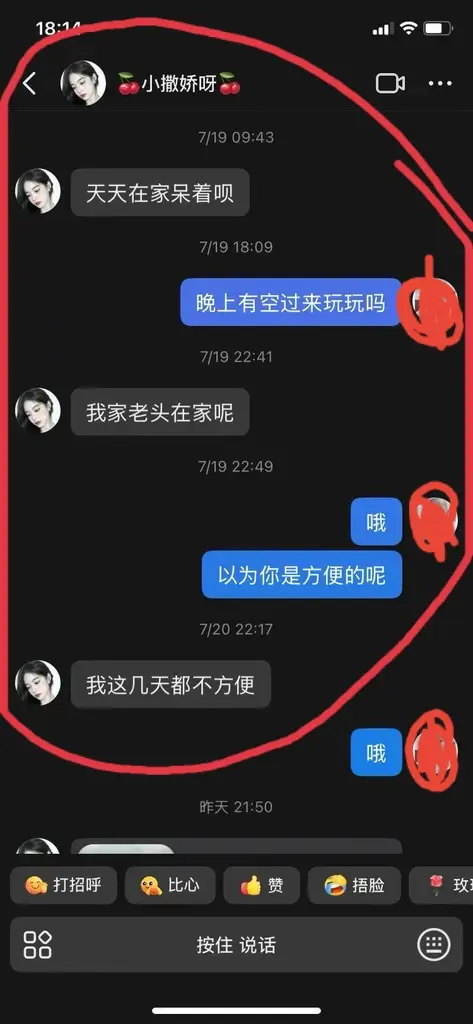 这就是我老公还跟前女友聊天，他前女友既然还去评论我的每个作品，还偷偷的...