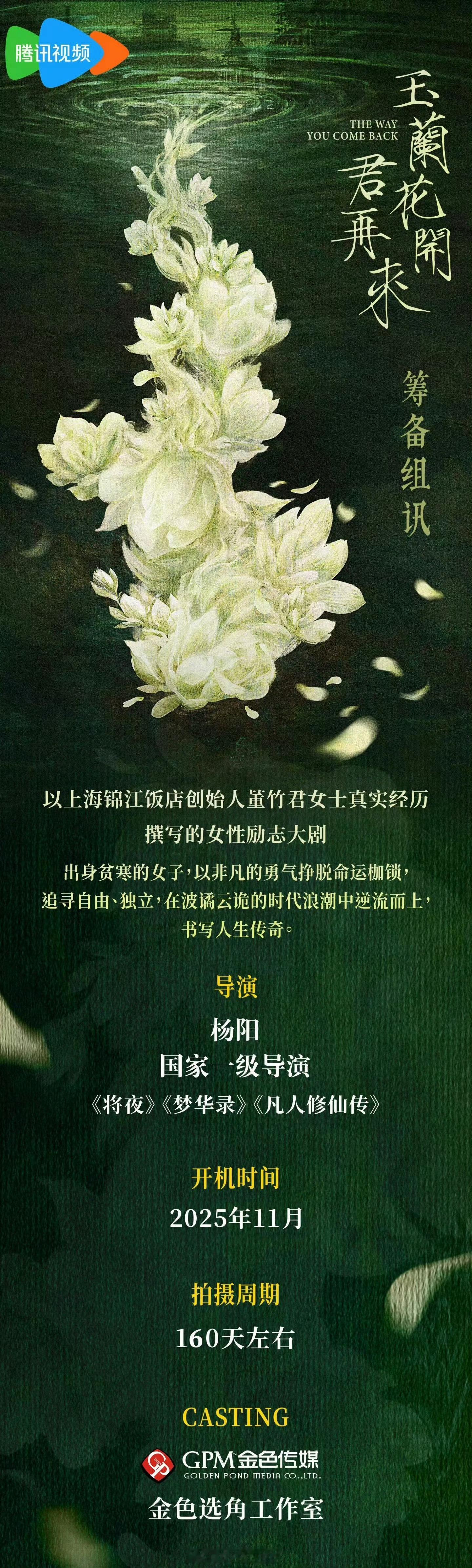 杨紫[超话]玉兰花开君再来11月开机杨紫新戏11月开机 玉兰花开君再来11月开机