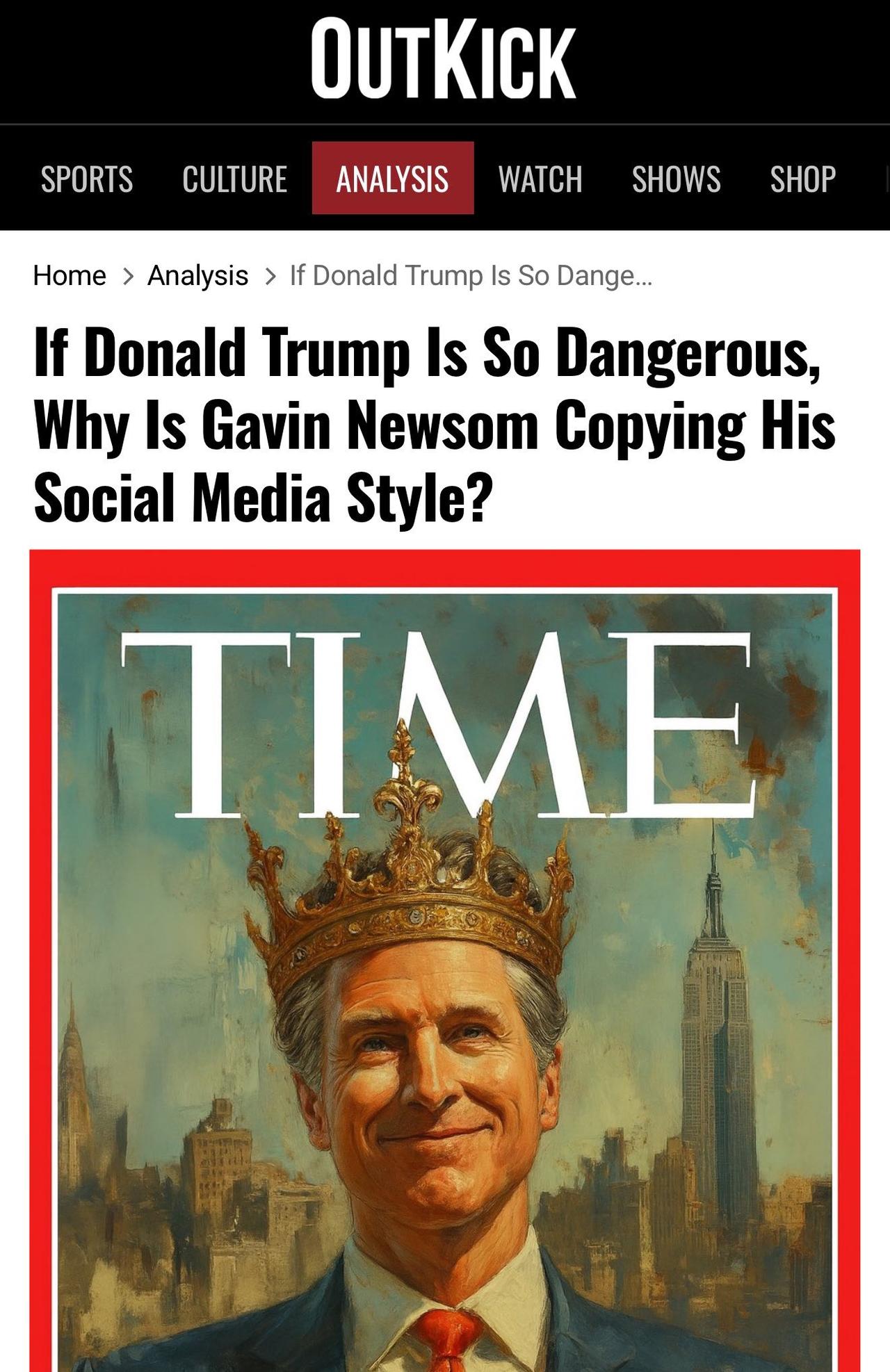 新闻快讯：加州州长纽森隔空呛声特朗普，再起社交媒体风格之争
 
发布时间：202