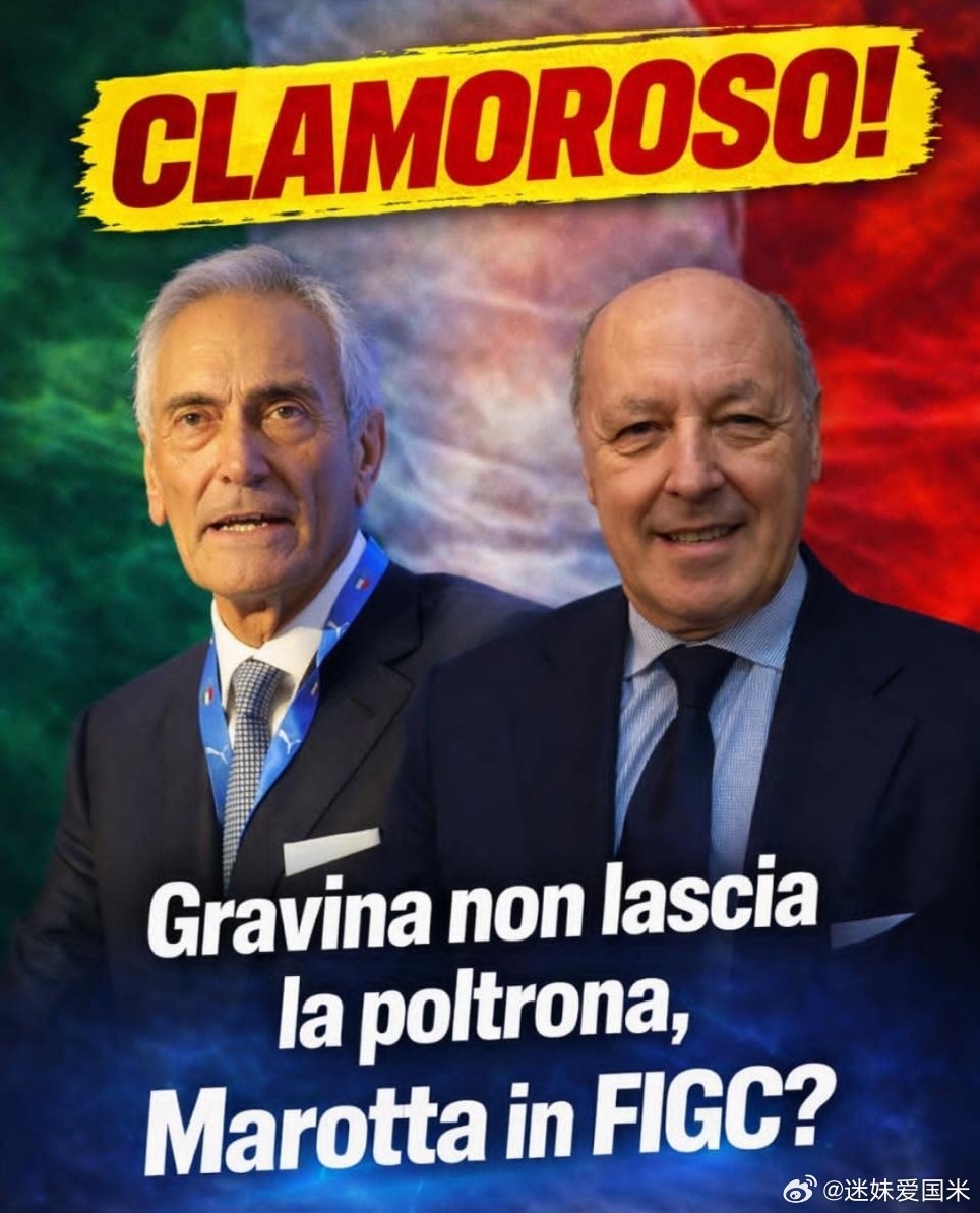 意大利媒体表示格拉维纳现在不愿意辞职，意大利足协可能邀请马洛塔担任足协主席。国际