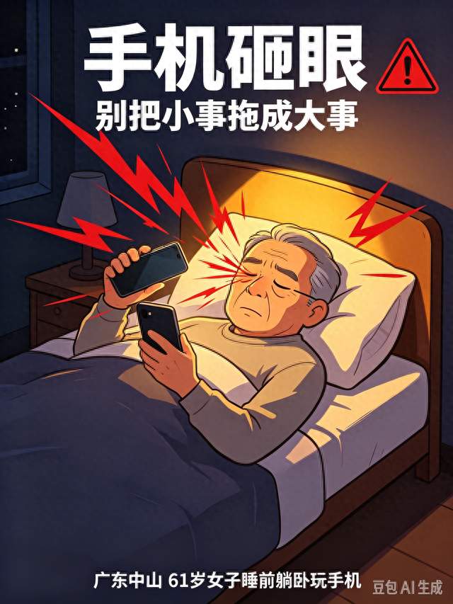 手机砸一下没出血，第二天眼睛快看不见