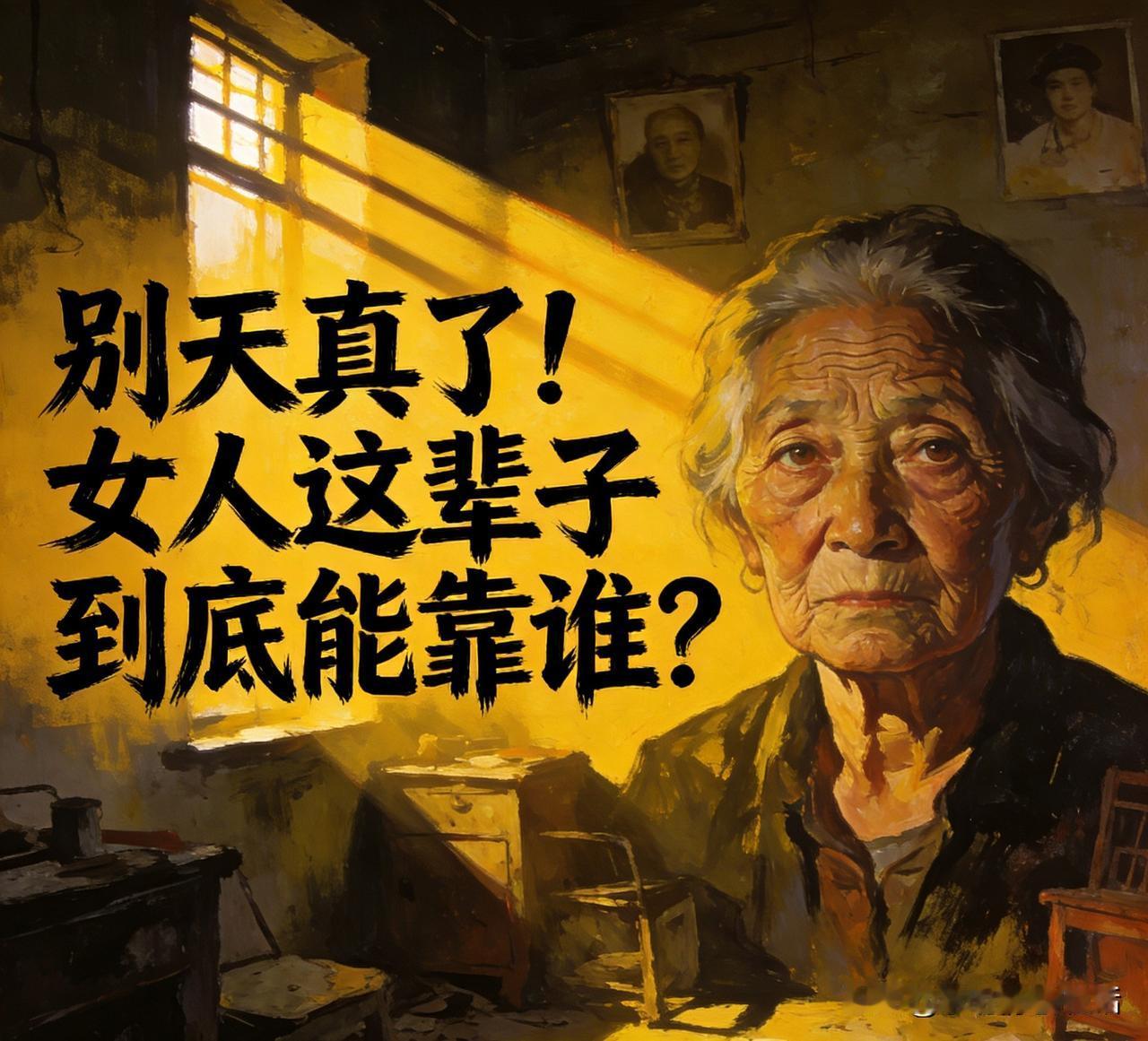 别天真了！女人这辈子到底能靠谁？

靠父母会老，靠男人会变，靠子女会远。扎心的真