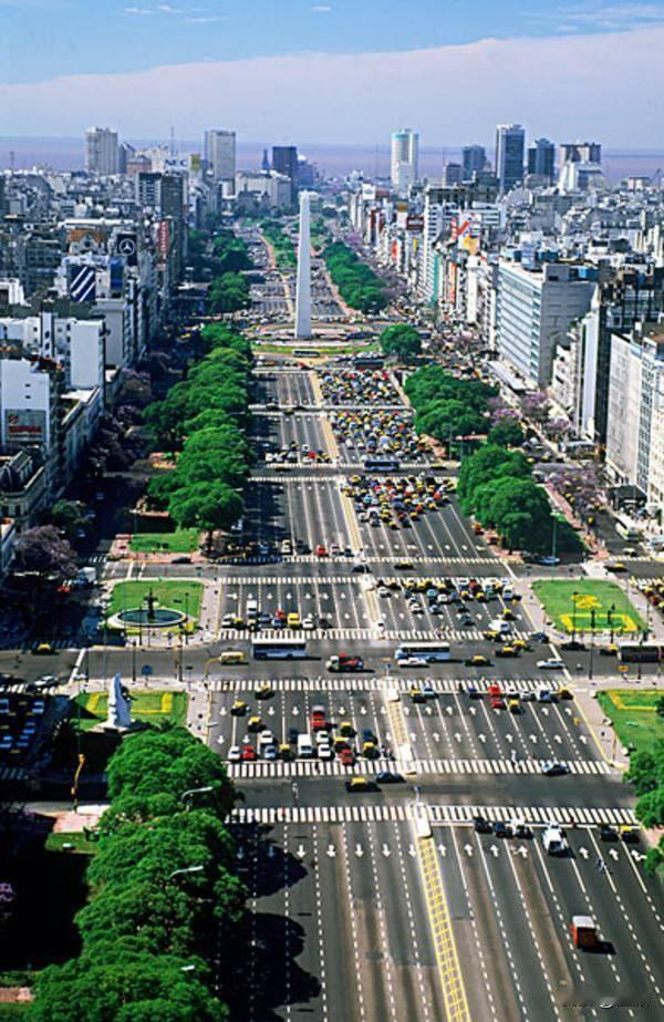 世界上最长的街道是成都天府大道，那么，世界上最宽的街道你知道是哪条吗？
阿根廷首