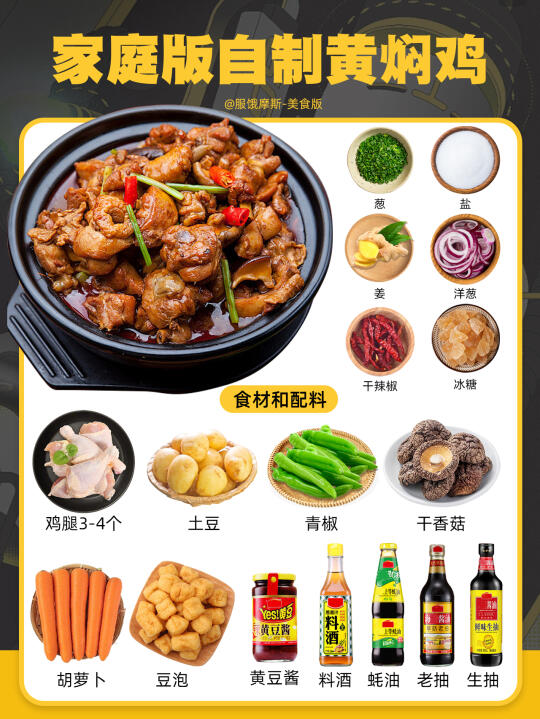 🔥有手就能做的黄焖鸡，味道超正宗