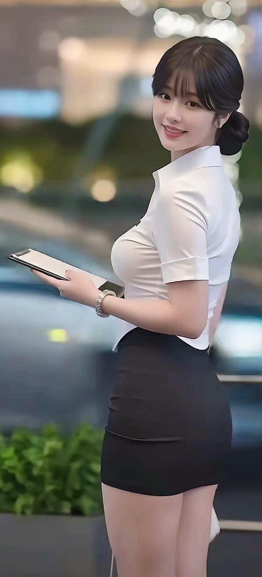 都市白领的优雅日常，自信微笑！[点亮平安灯][比心][心]