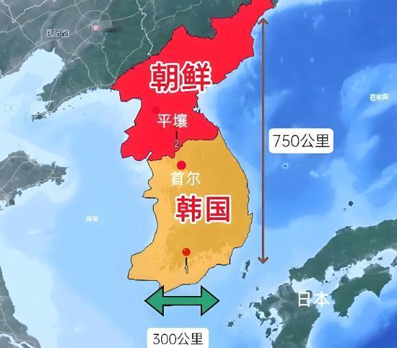 二战结束，朝鲜半岛一分为二，现在朝鲜人口2600余万，韩国5200多万，按照唯物