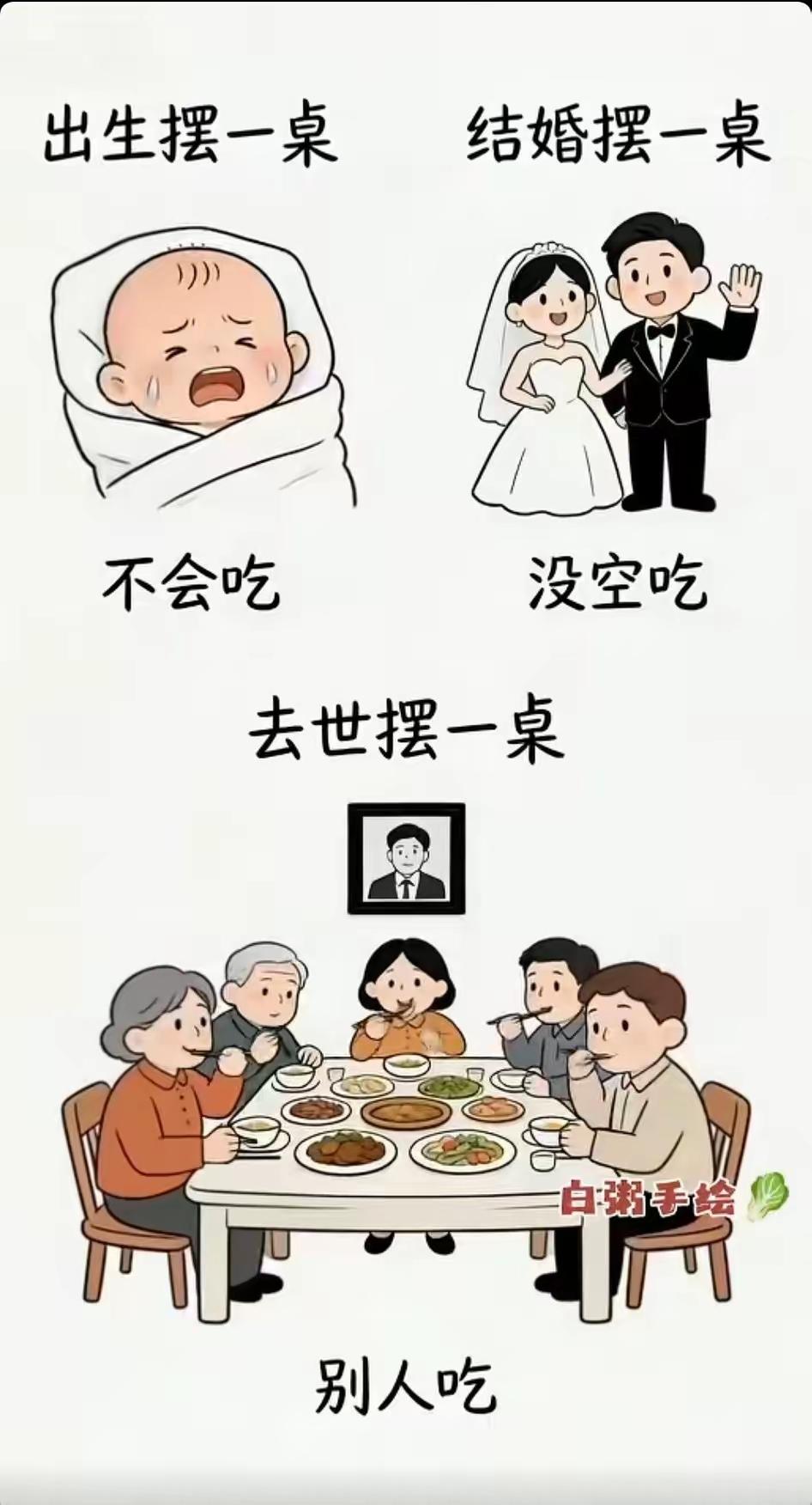 人啊，
这三件事，
件件和你有关系。
但好像件件和你没有什么关系。
这就是人生。