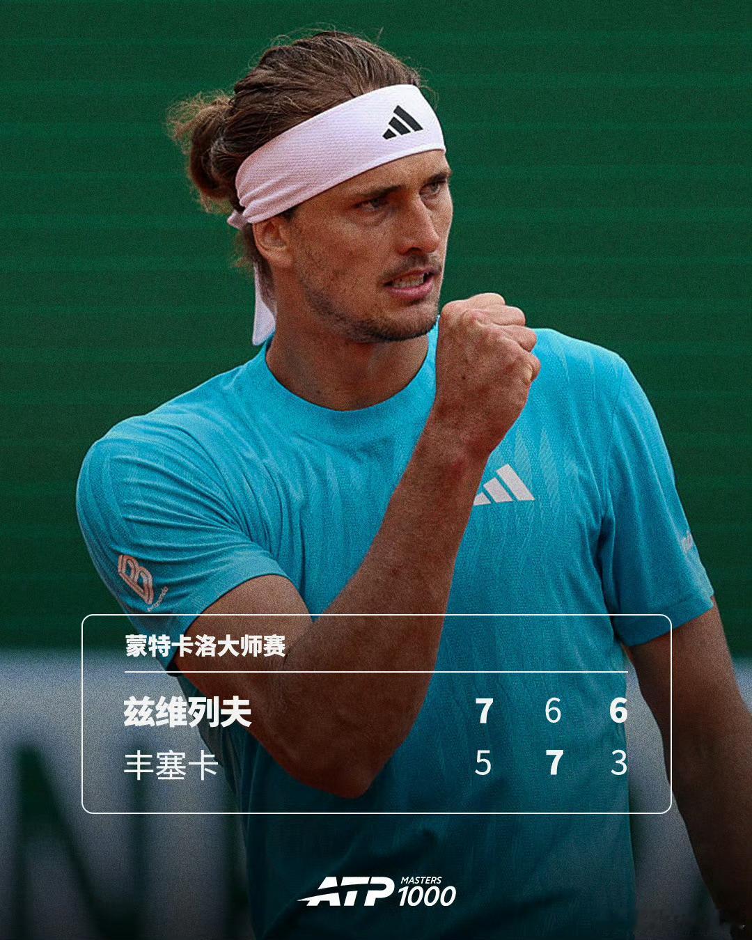 继印第安韦尔斯挑战辛纳；迈阿密挑战阿尔卡拉斯。06后新星丰塞卡在蒙特卡洛挑战兹维