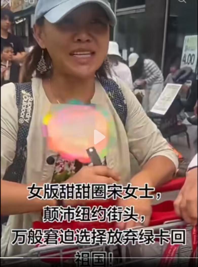 “女版甜甜圈”宋女士要回国了，一场荒诞的“美式幻梦”！

近日，纽约法拉盛的街头