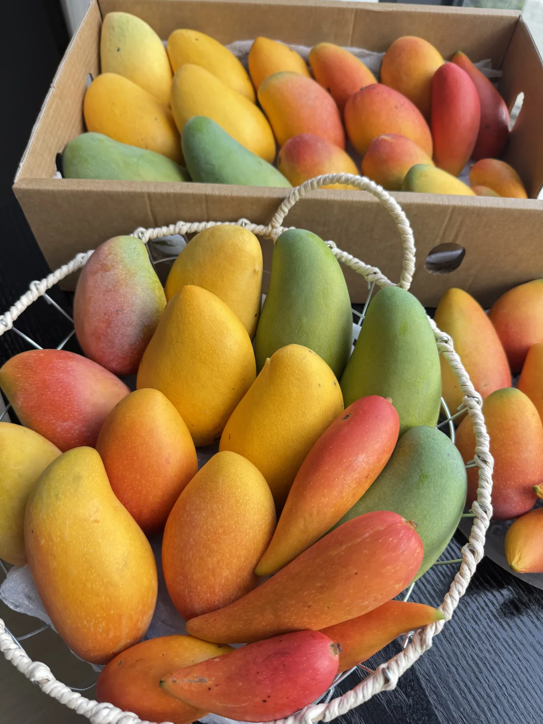 分享四种不一样的芒果🥭，你吃过几种？