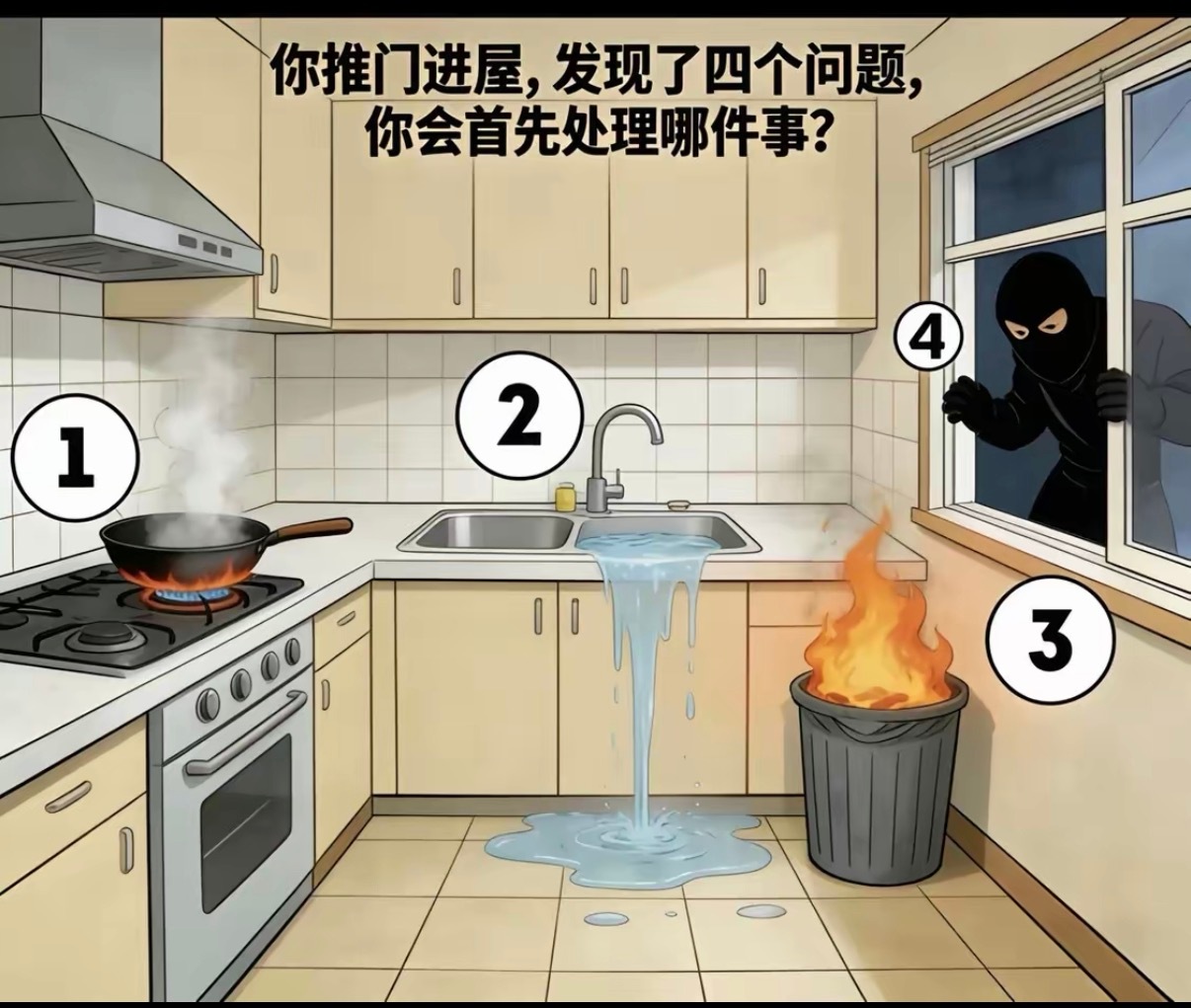 你好先处理哪件事？ 