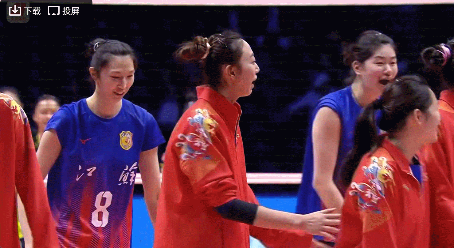 女排成年组1-4名半决赛：江苏队3-0（25-14/25-13/25-19）福建