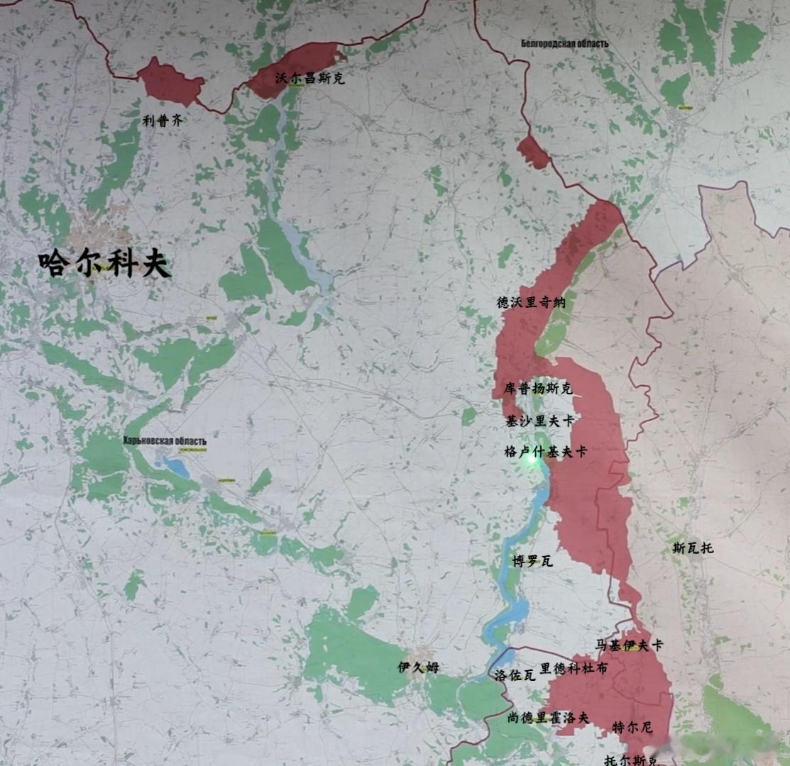 俄总参高清图另一个恐怖的地方就是库普扬斯克，如果到基沙里夫卡属实，那这里就基本瓦