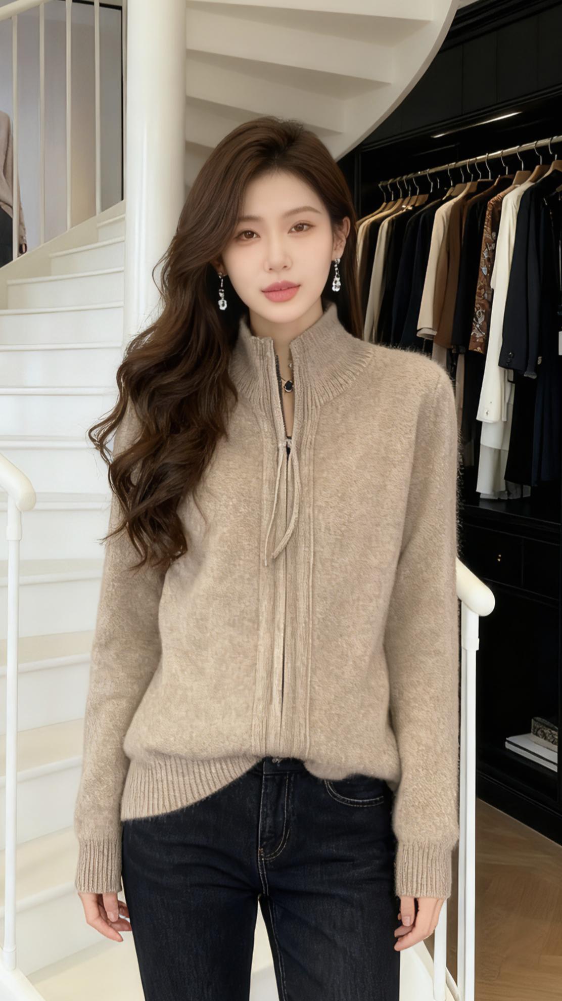 穿出高级感 这也太好看了 简约穿搭 毛衣外套女装穿搭