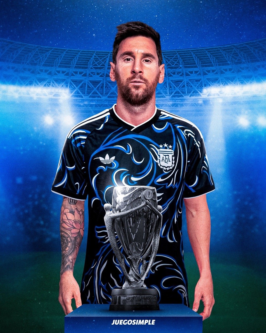 🇦🇷阿根廷队将在对阵西班牙的欧美杯比赛中穿着新款客场球衣出战 ✅️🏆202