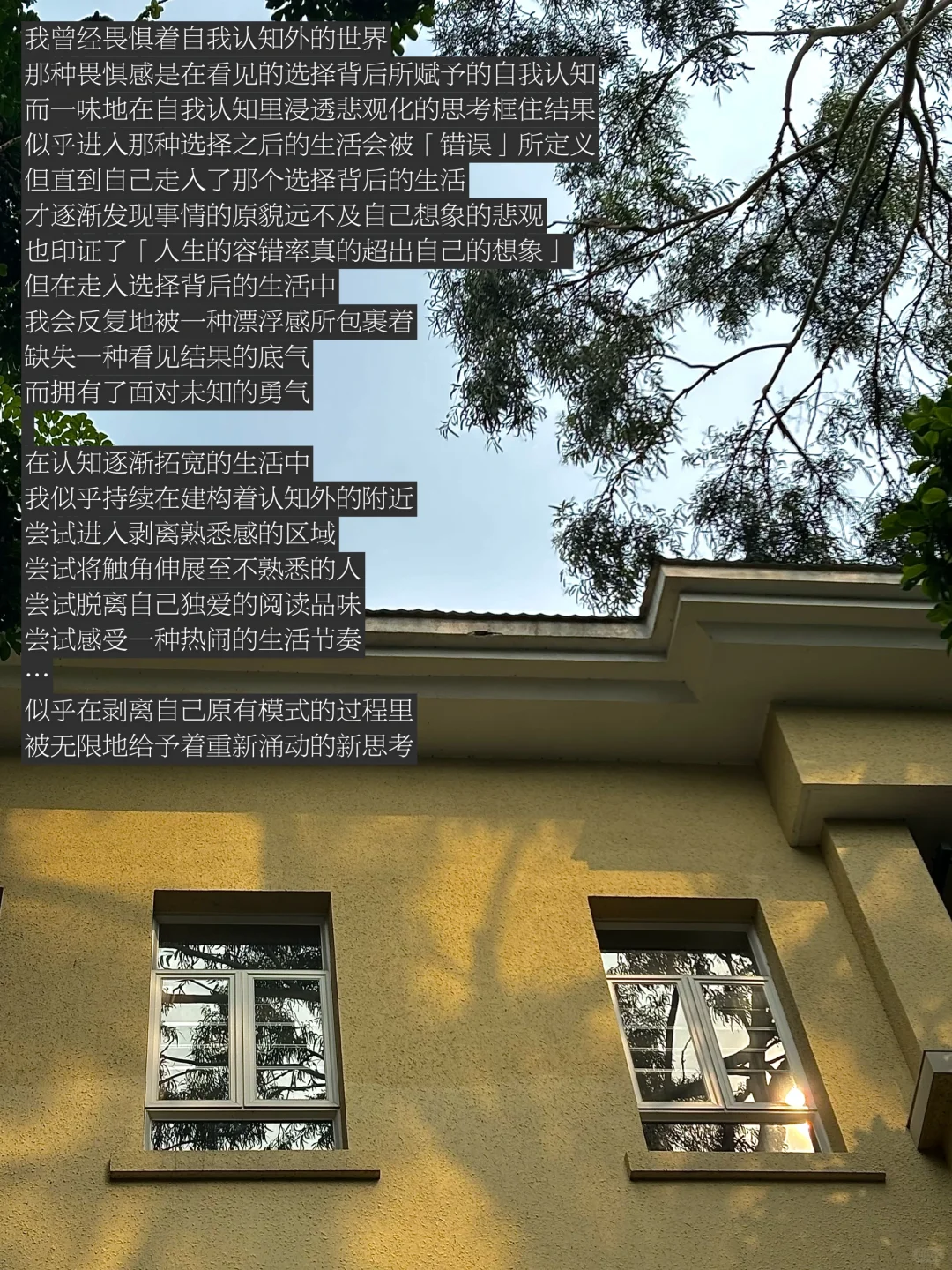 随笔｜我不再畏惧「悲观化思考」建构的生活