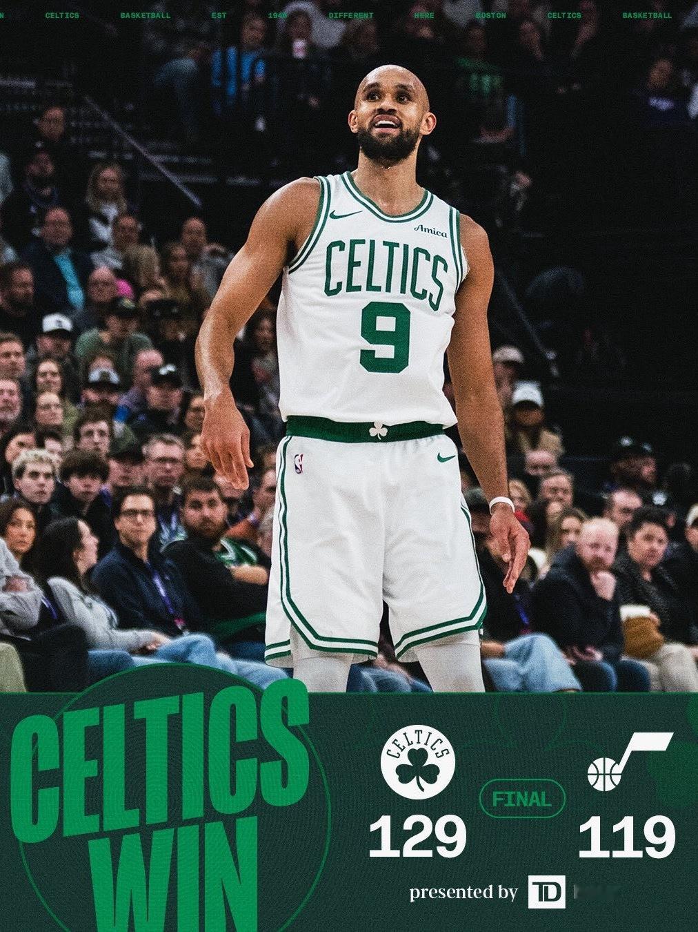 凯尔特人国度 FINAL : Boston Celtics 【 129-119 