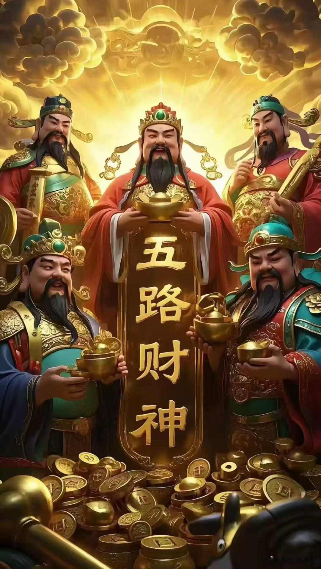 财神到🙏，愿财神临门财运亨通，愿金银满柜日日兴隆，生意红火客似云涌，事业顺遂万
