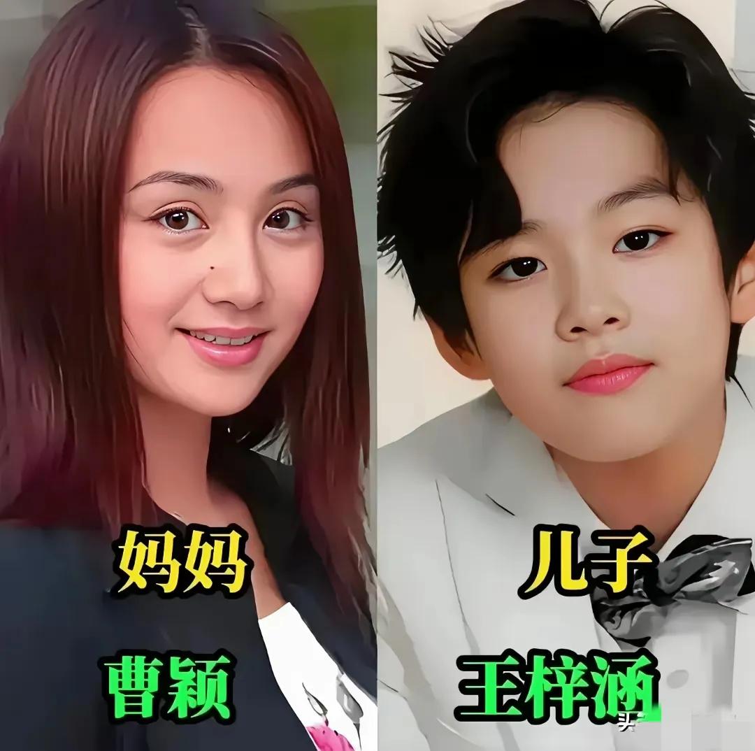哈哈！
妈妈大美女
儿子小帅哥
娘俩儿的长相息息相关