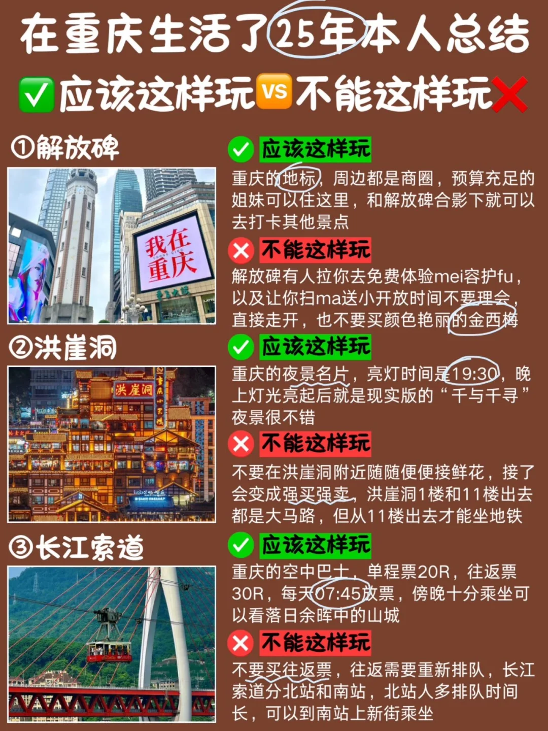 跟着重庆本地土著🉑玩转重庆这样玩🆚不能玩