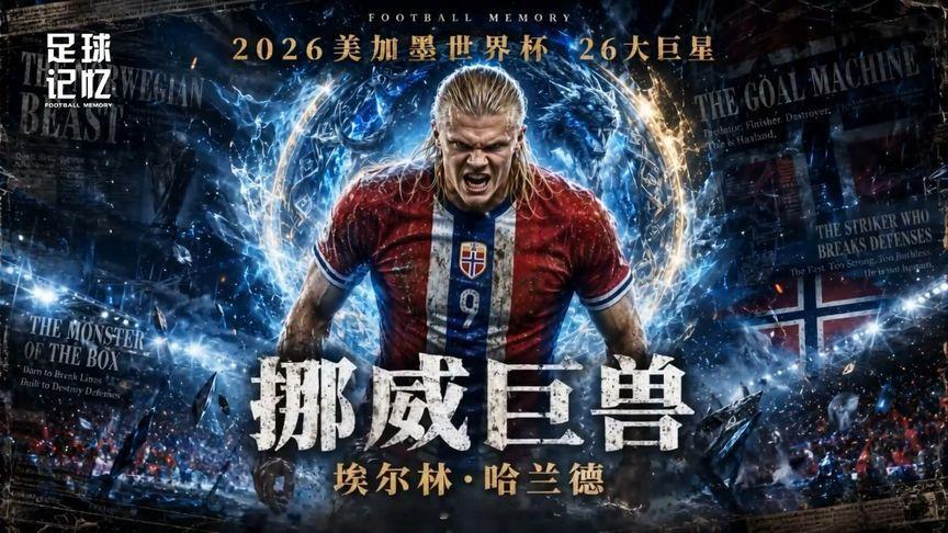 美加墨26大巨星——“挪威巨兽”埃尔林·哈兰德