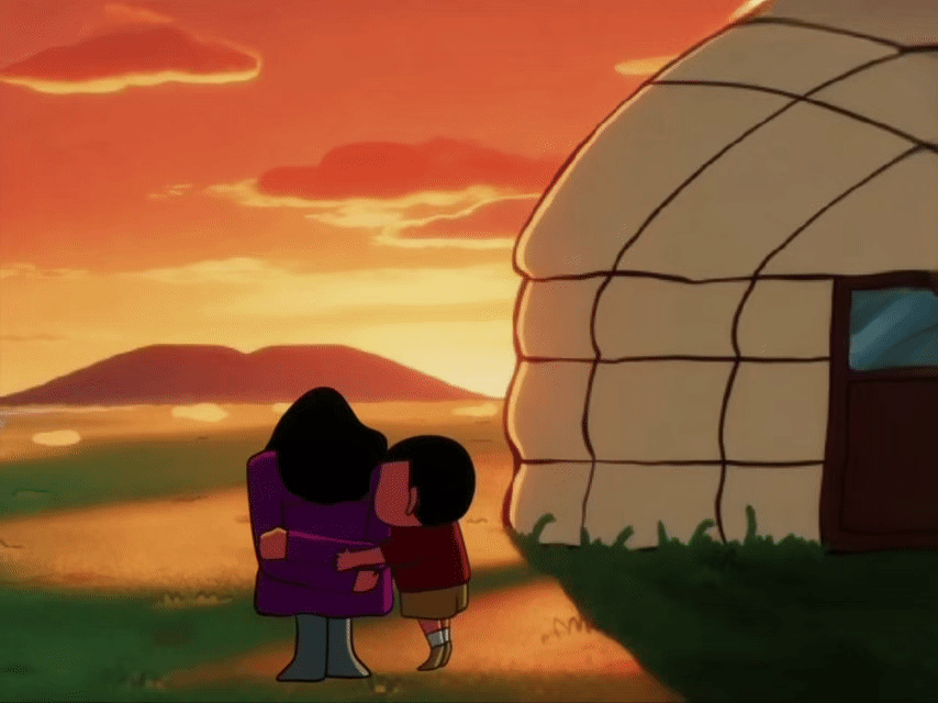 疑似蜡笔小新最好哭的一集真的很喜欢小新，看上去神经大条但内心确是一个温柔细腻的小