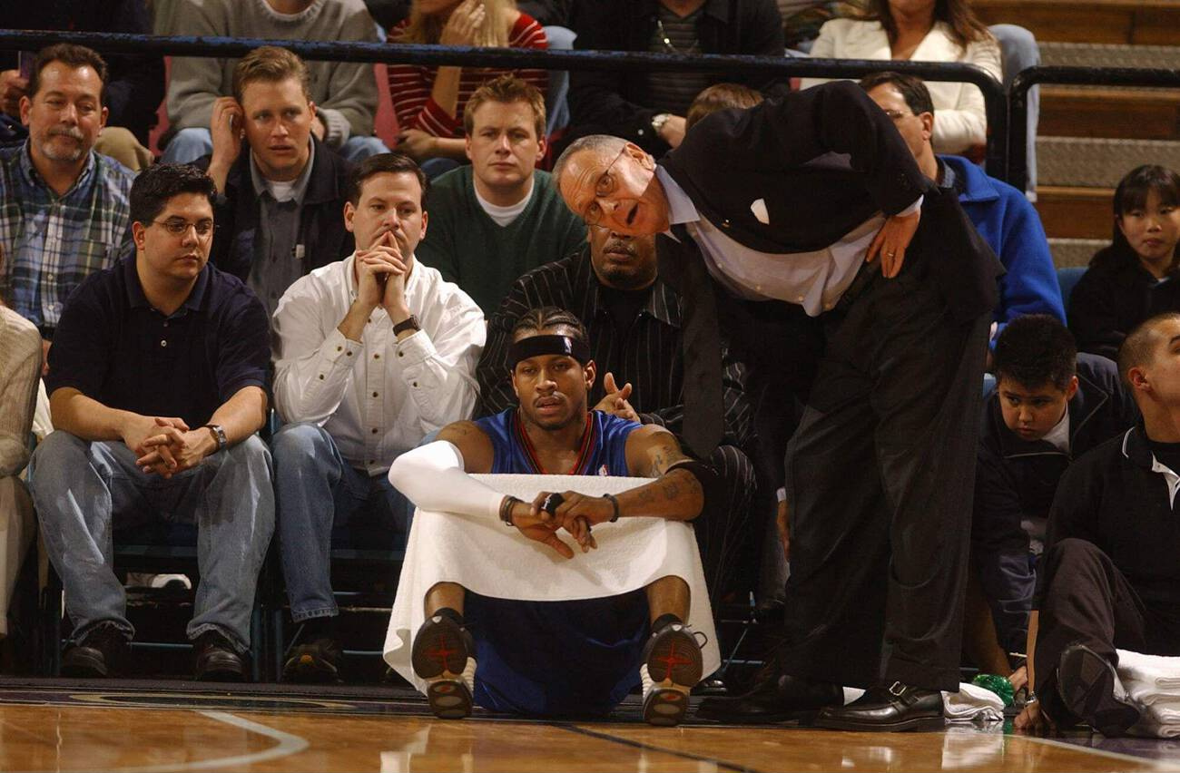 Allen Iverson & Larry Brown艾弗森