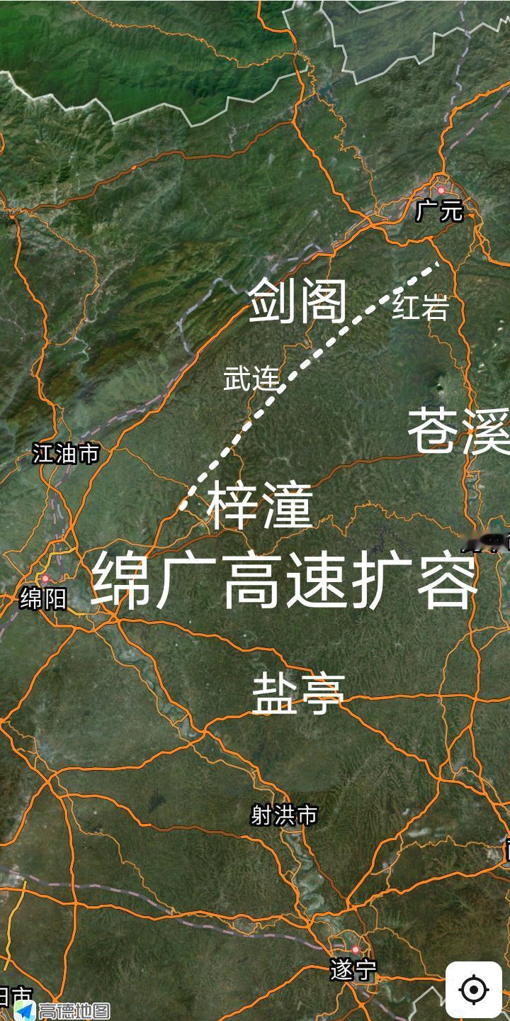 通车倒计时，G5京昆高速扩容项目绵阳至广元段预计将于2026年9月建成通车，成都