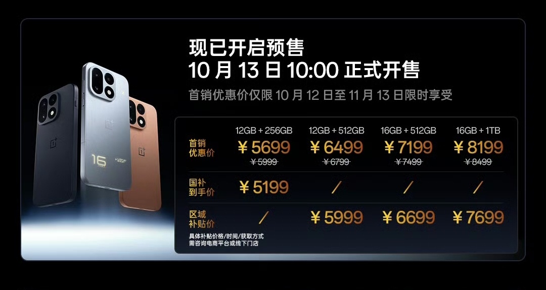 一加16(PYB110)，骁龙8EE6，九千电池+100w充电/50w无线一加1