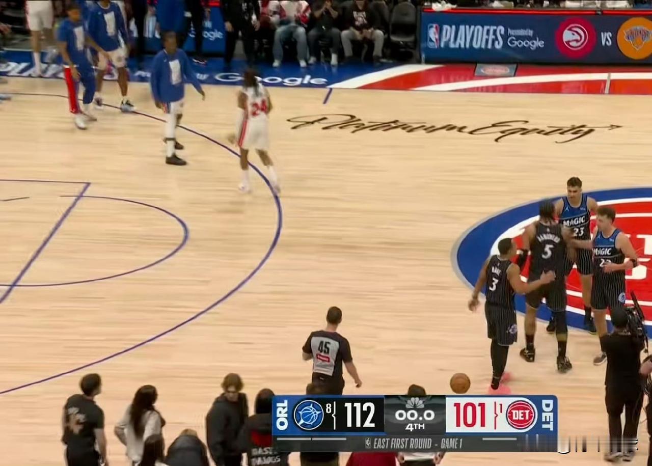 第一场以下克上来了！

今天的NBA季后赛继续进行，客场作战的魔术队以112-1