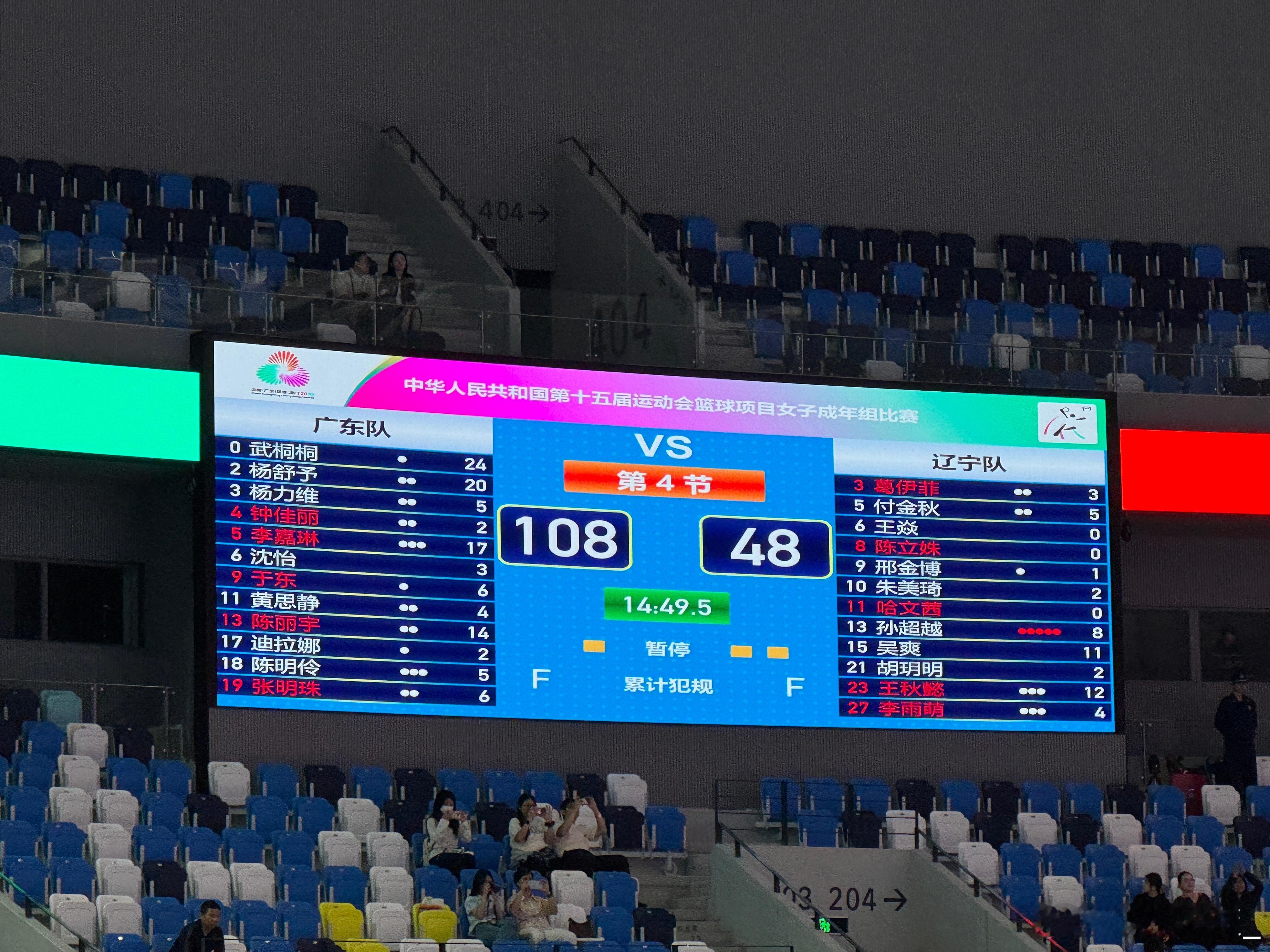 【全运会女篮成年组第七日综述：广东、四川会师决赛 湖北队上演惊天逆转】 第十五届