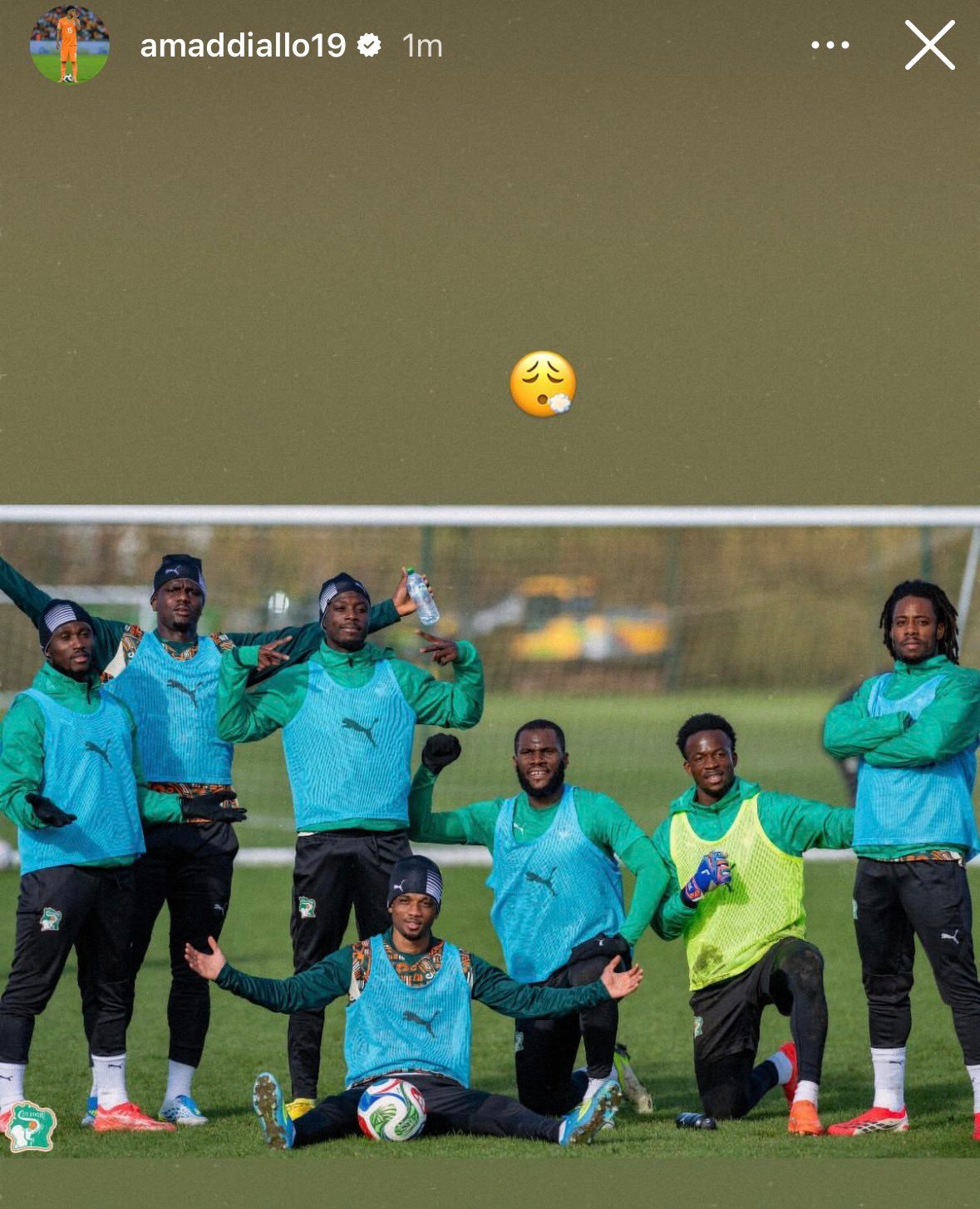 阿马德Instagram：Winning team曼联