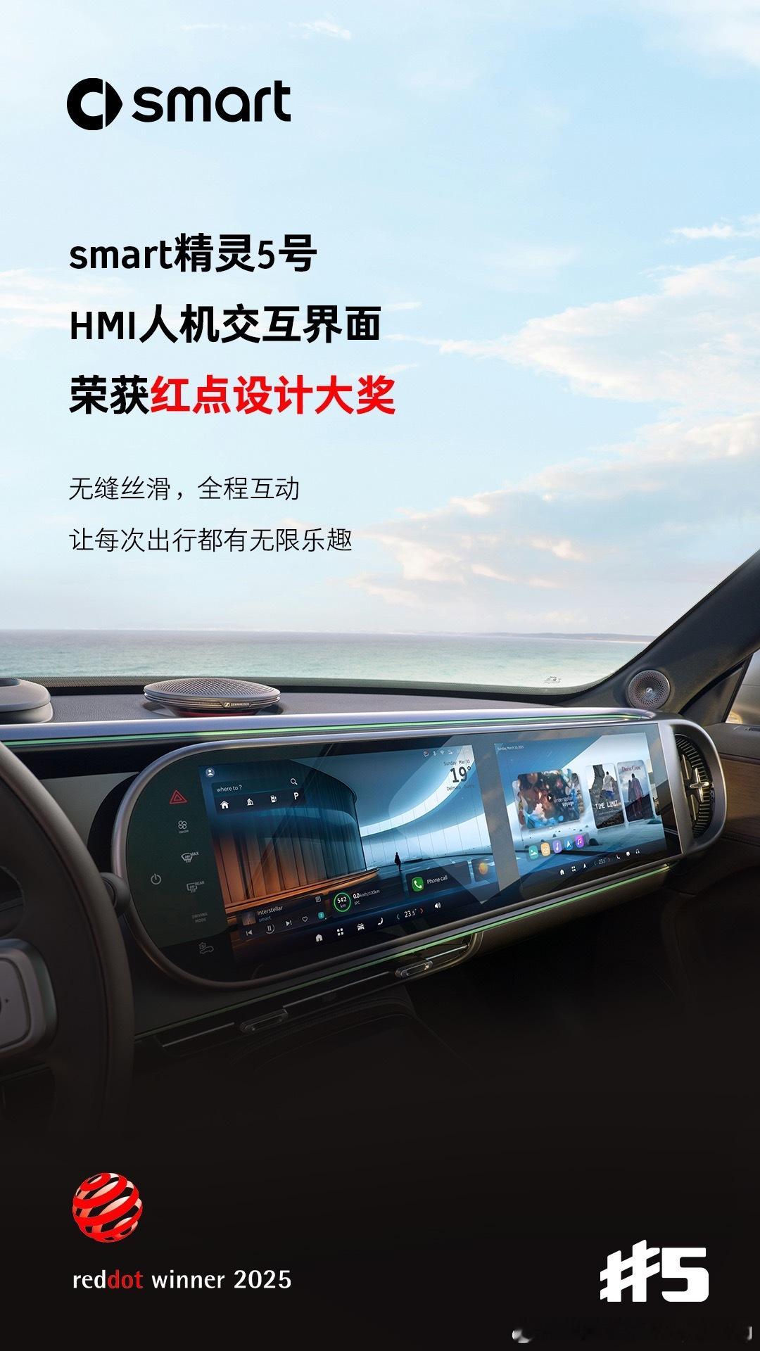 来和密友们分享一个超开心的消息～[憧憬][憧憬]我们的 smart 精灵5号继之