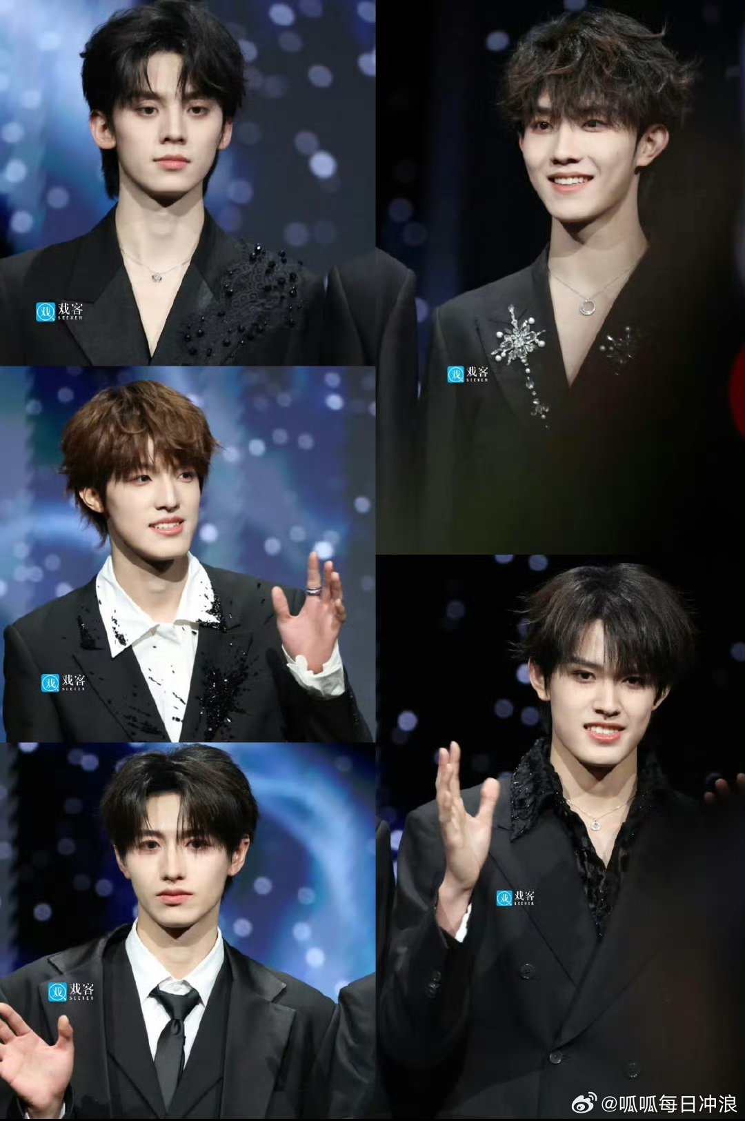 登陆少年微博之夜红毯生图：朱志鑫 张泽禹 张极 左航 苏新皓 今天谁生图赢麻了？