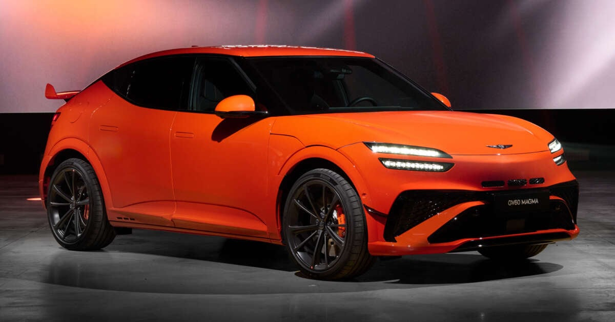 🔻捷尼赛思首款高性能车型：GV60 Magma🔻标准模式：609 hp/74